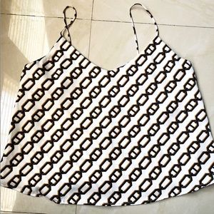 Satin chained pattern cami